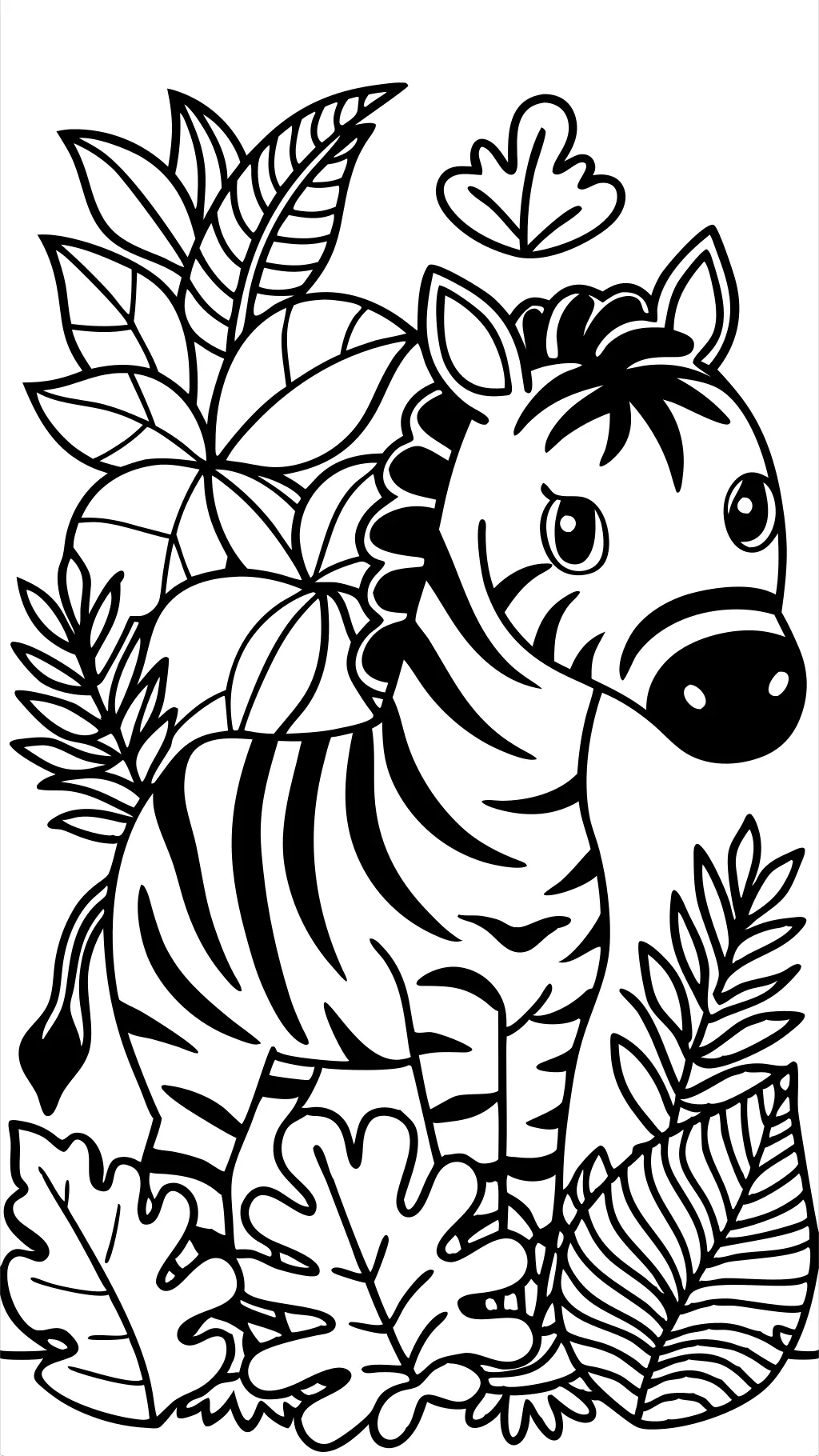 printable zebra coloring pages